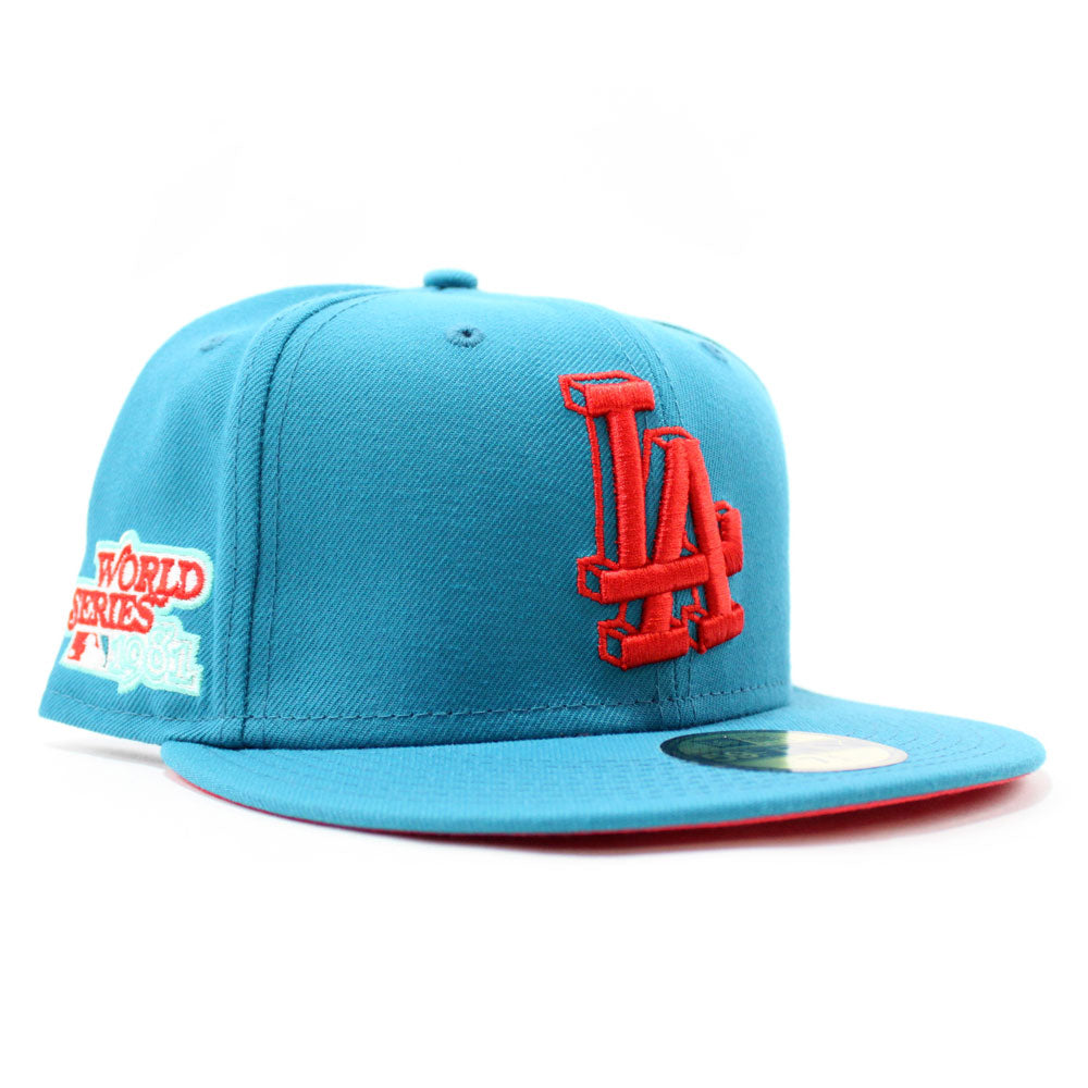 Los Angeles Dodgers 1981 World Series New Era 59fifty Fitted Hat Glow Ecapcity 4828