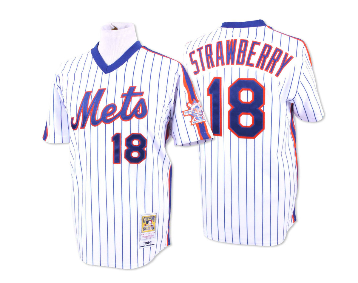 MLB Authentic Jersey New York Mets 1986 Darryl Strawberry #18