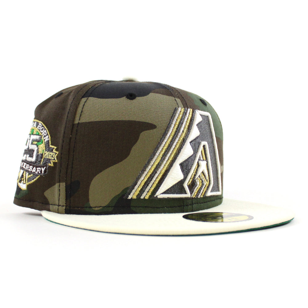 Arizona Diamondbacks 25th Anniversary New Era 59Fifty Fitted Hat (Wood ...