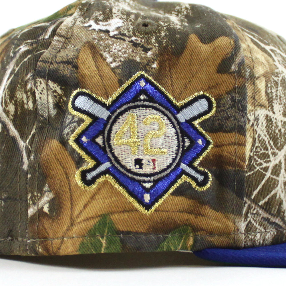 Jackie Robinson Brooklyn Dodgers 75 Years New Era 59FIFTY Fitted Hat (Realtree Black Green Under BRIM) 8