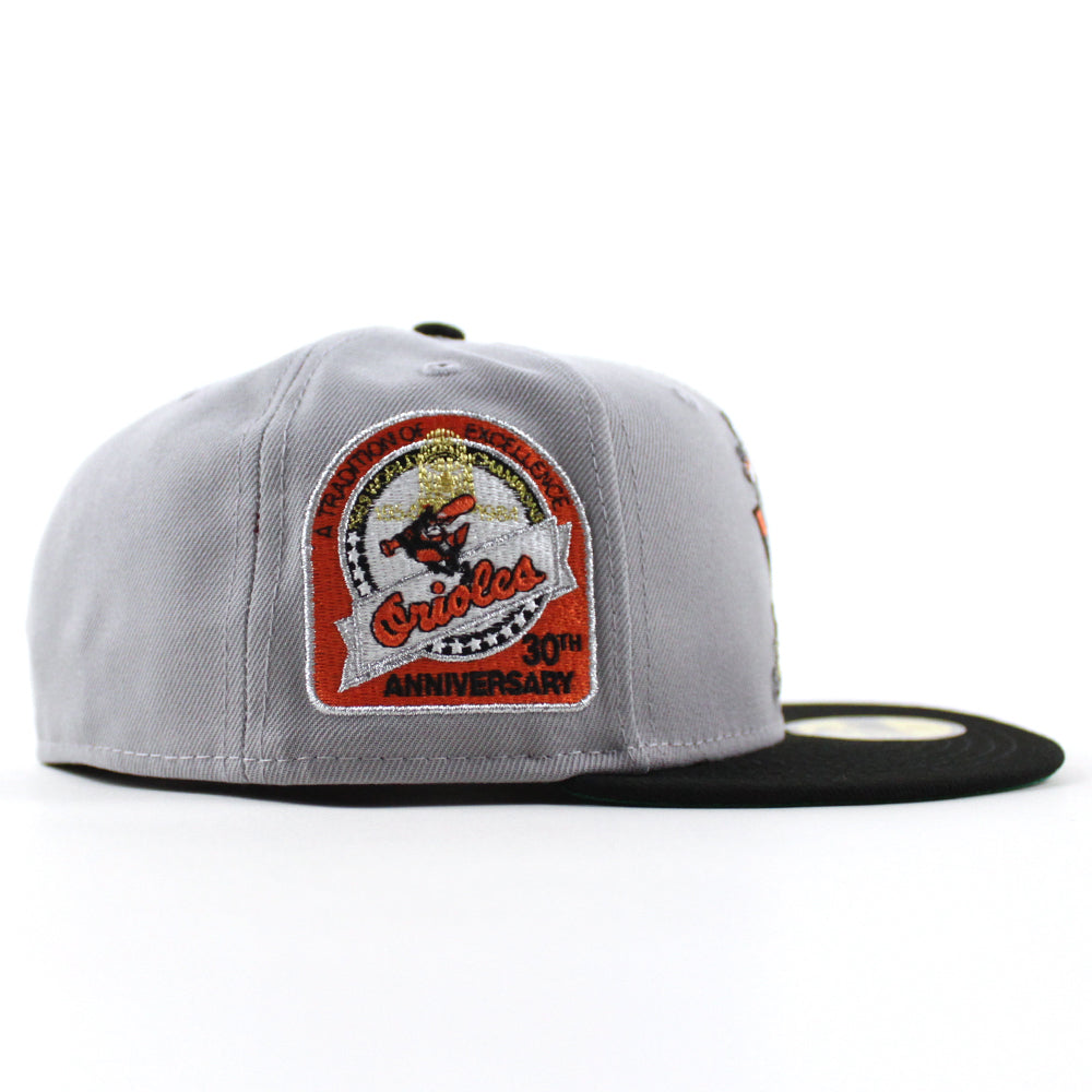 Baltimore Orioles 30th Anniversary 59Fifty New Era Fitted Hat (Gray Bl ...