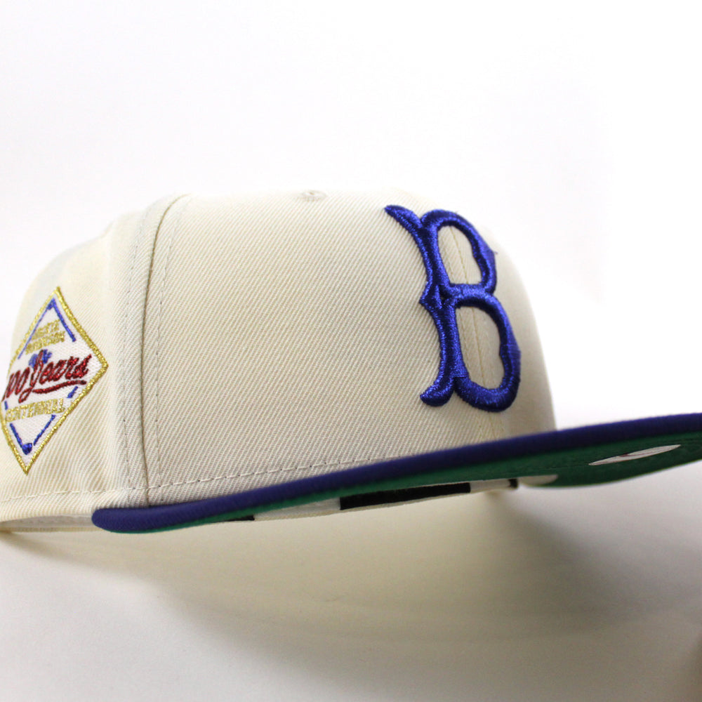 Brooklyn Dodgers New Era Cooperstown Collection Oceanside Green Undervisor  59FIFTY Fitted Hat - Navy