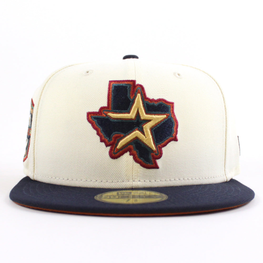 Houston Astros 20 Years Patch New Era 59Fifty Fitted Hat (Chrome White ...