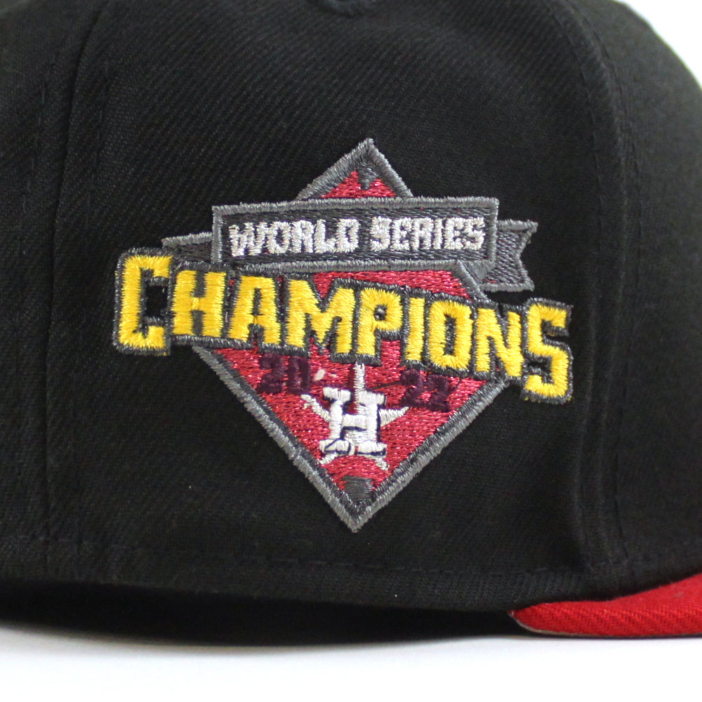 Houston Astros 2022 World Series CHAMPIONS Patch New Era Fitted Hat MLB - 7  3/4