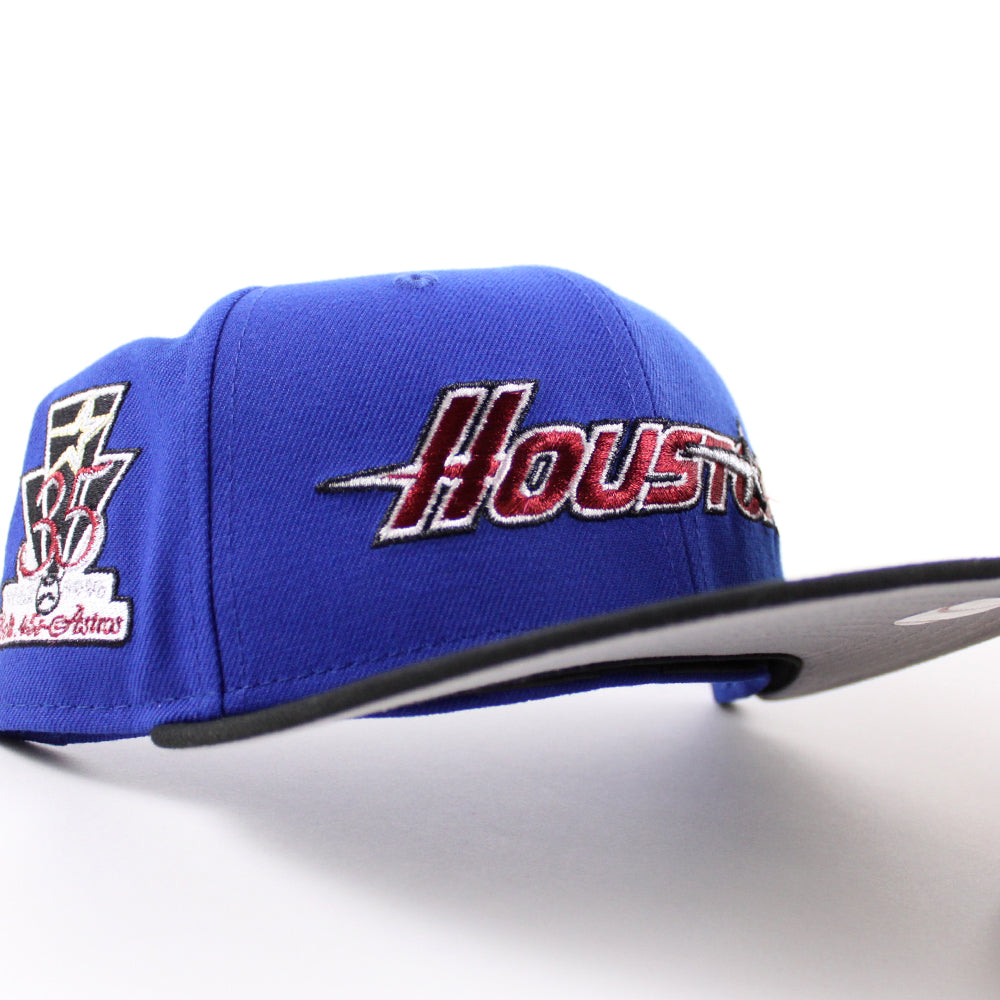 EXCLUSIVE NEW ERA 59FIFTY MLB HOUSTON ASTROS 35 YEARS BLACK CORD / WHEAT UV  FITTED CAP