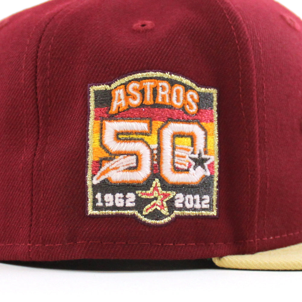 New Era Houston Astros 50th Anniversary Chrome Brick Two Tone Throwback  Edition 59Fifty Fitted Hat