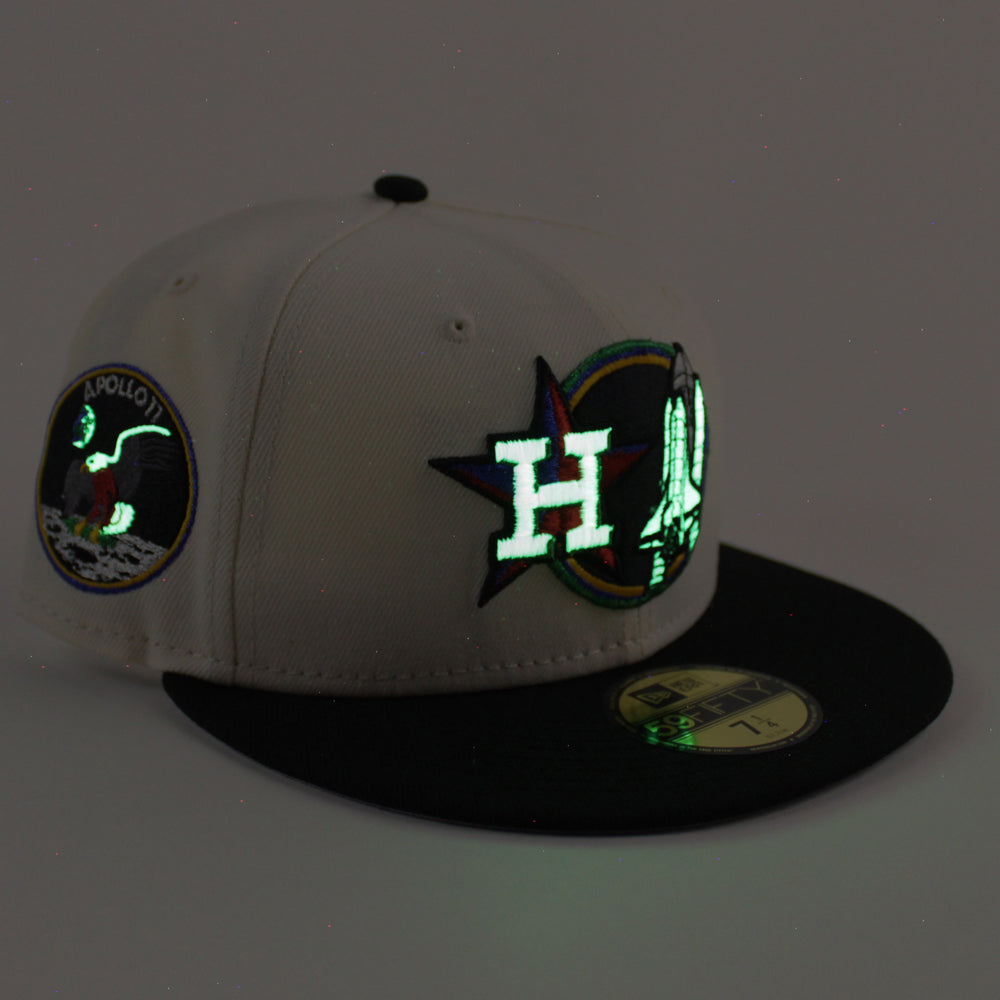 Houston Astros World Series Champions 2022 New Era 59FIFTY Fitted Hat (Chrome White Black Olive Under BRIM) 7 5/8