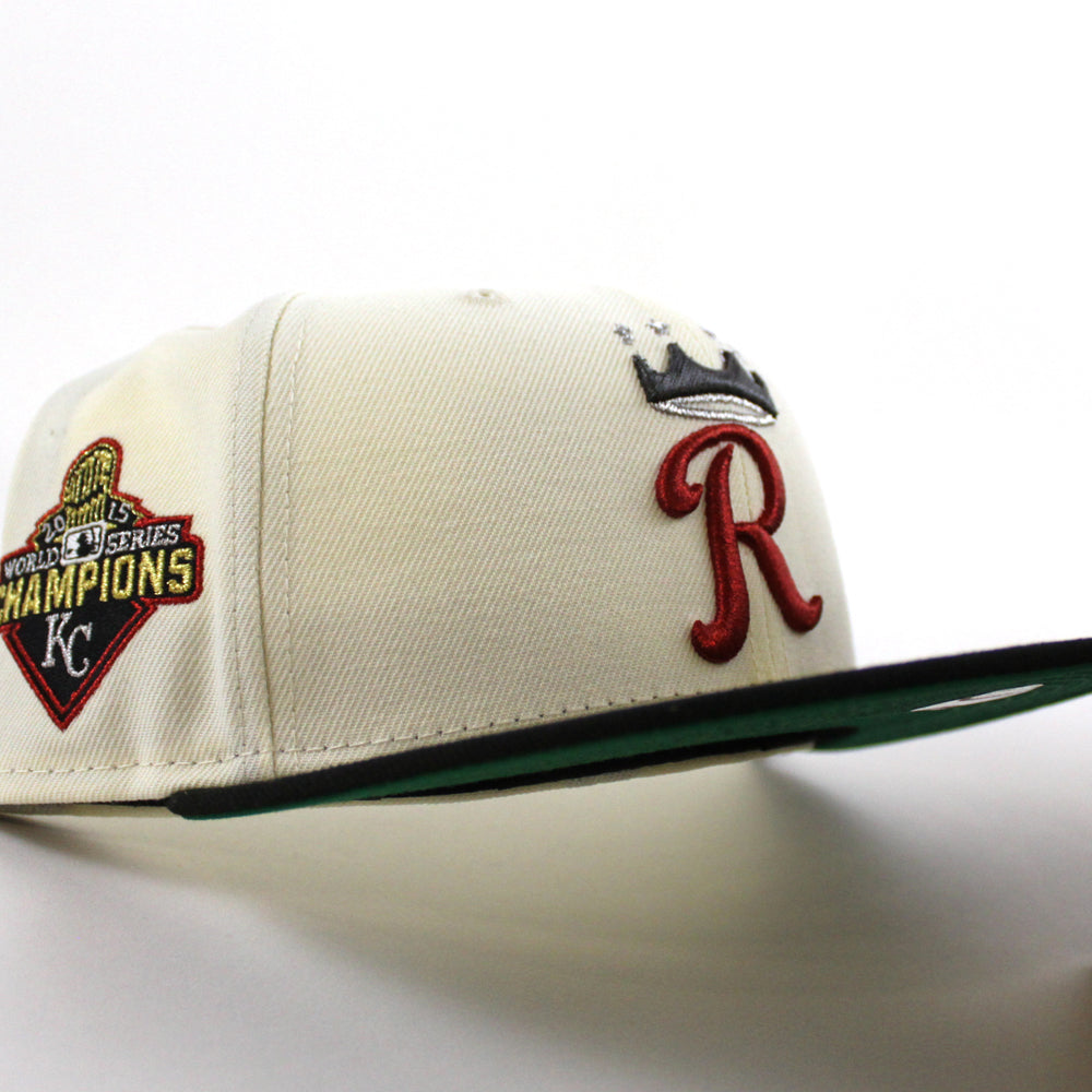 New Era 59FIFTY Low Profile Hat - Stone/White “Wings” 7 1/4