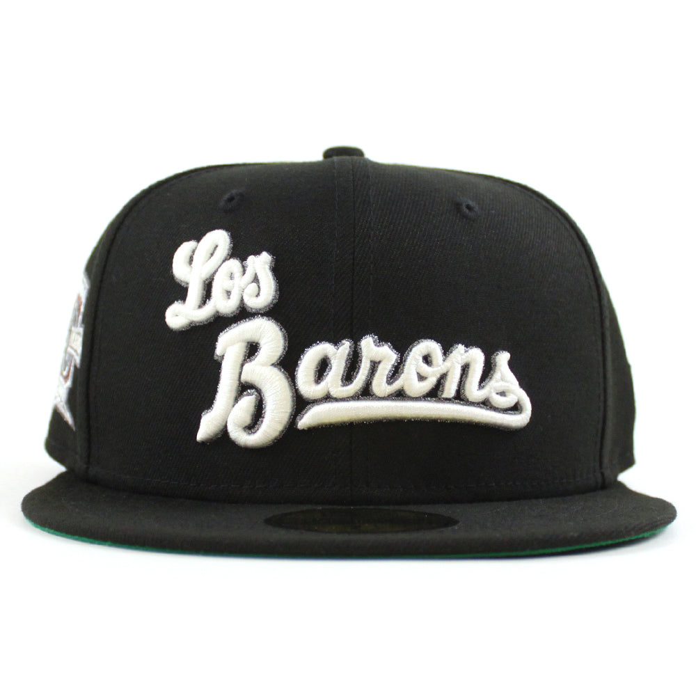 Birmingham Barons 20th Anniversary New Era 59FIFTY Fitted Hat (Chrome White Black Gray Under BRIM) 8