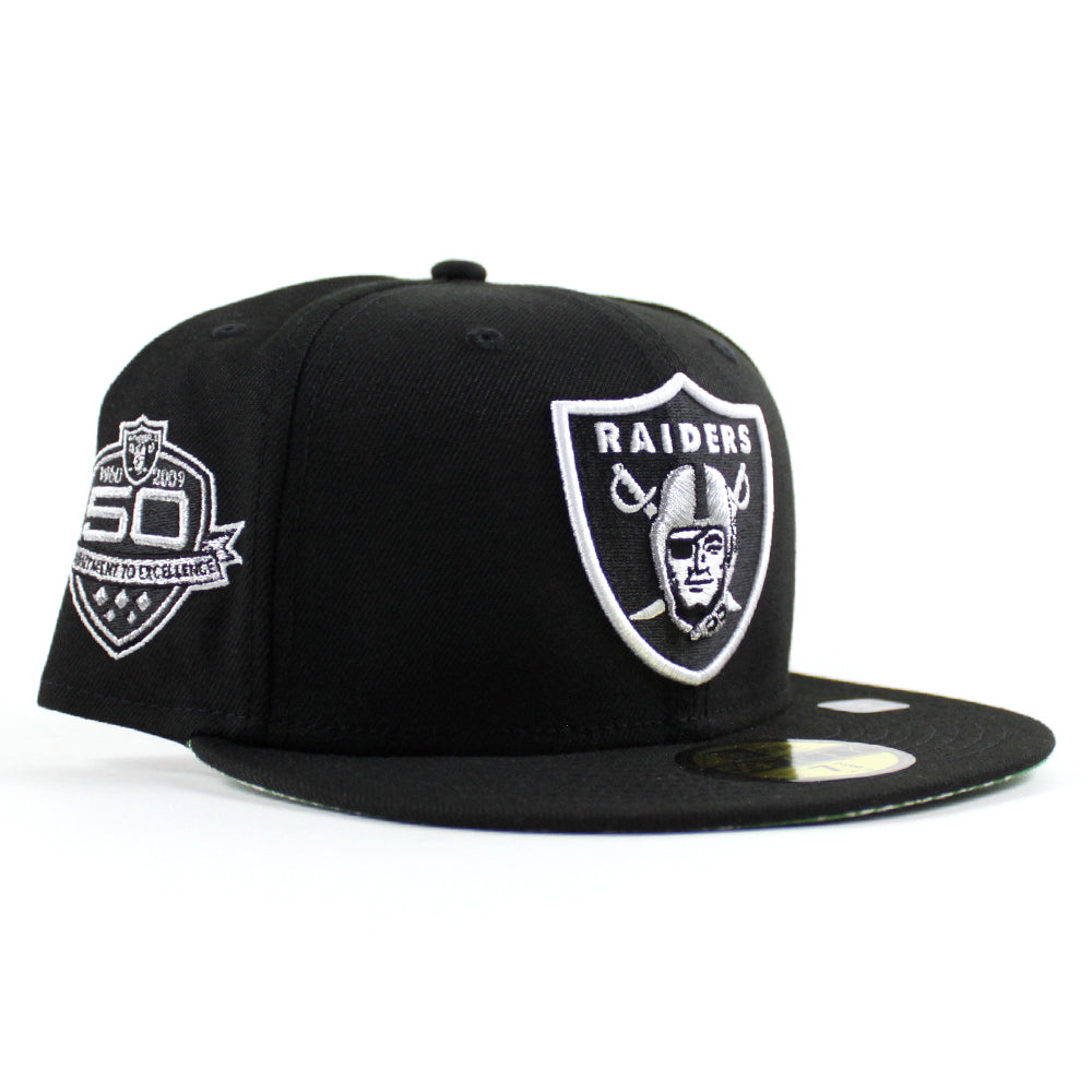 LAS VEGAS RAIDERS RETRO PATCH 59FIFTY FITTED - CREAM/ BLACK – JR'S SPORTS