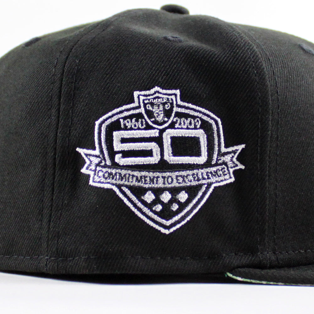 Las Vegas Raiders New Era Bandana 59FIFTY Fitted Hat - Black