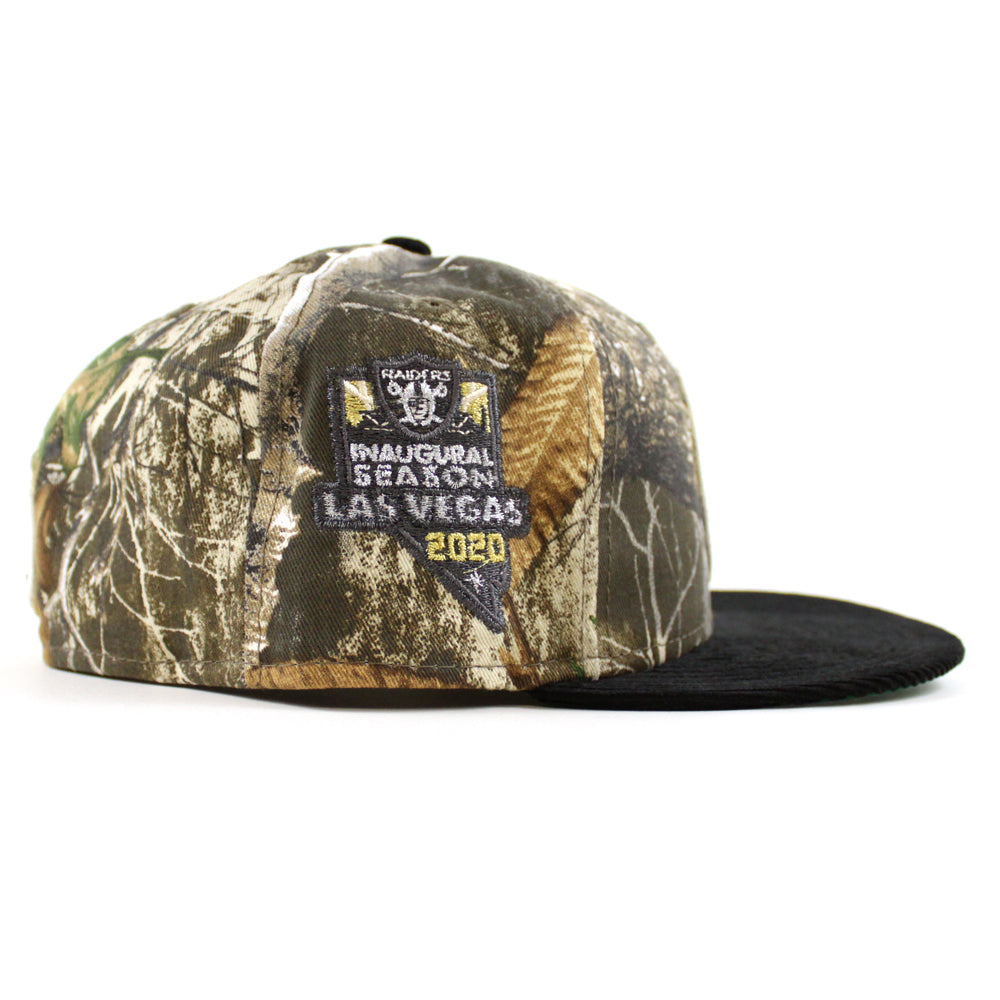 Oakland Raiders NFL TEAM-BASIC Realtree Camo Fitted Hat