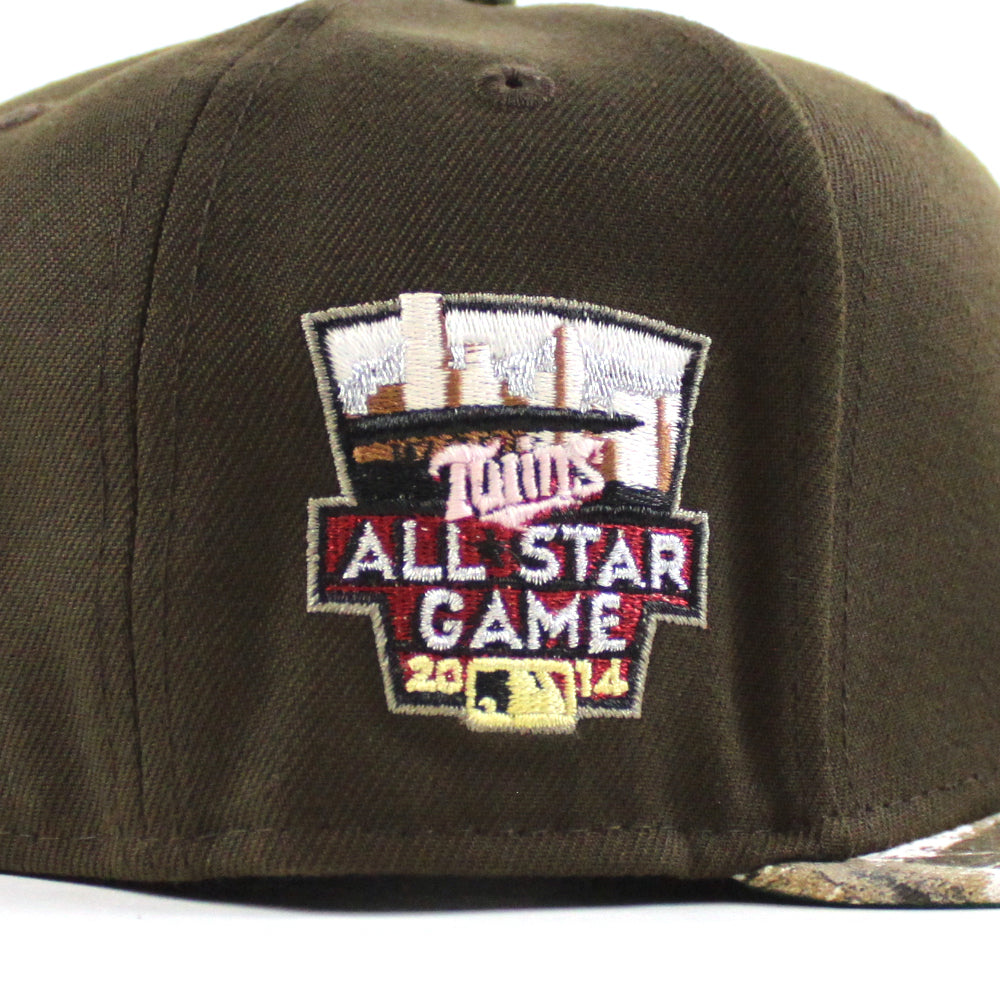 Minnesota Twins 2014 All Star Game New Era 59Fifty Fitted Hat (Walnut  RealTree Green Under Brim)