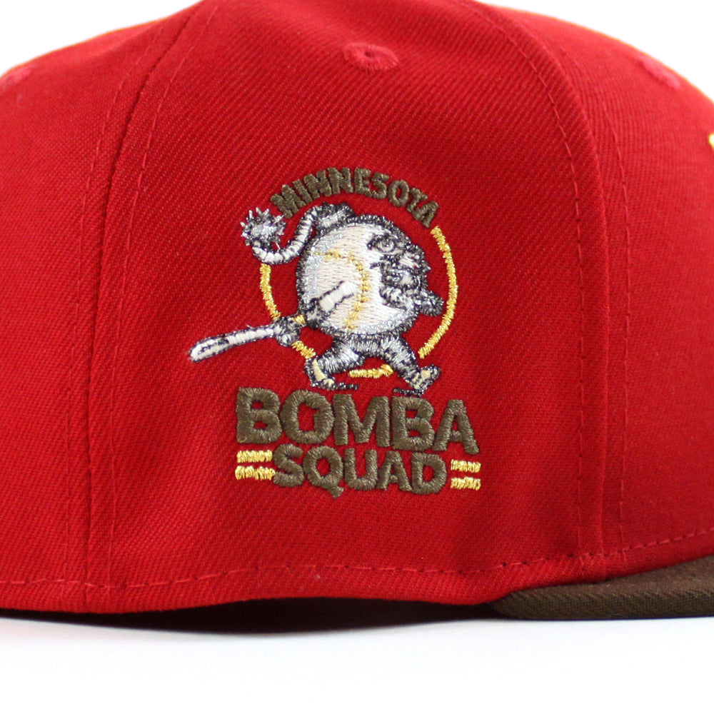 Twins Bomba Squad 59FIFTY New Era Dosc. Blue Bark & Red Fitted Hat Gra –  USA CAP KING