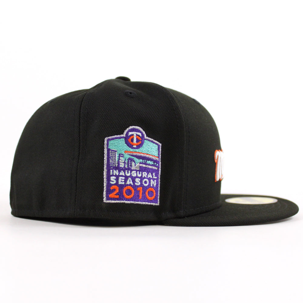 Minnesota Twins Inaugural Season 2010 New Era 59Fifty Fitted Hat (Blac ...