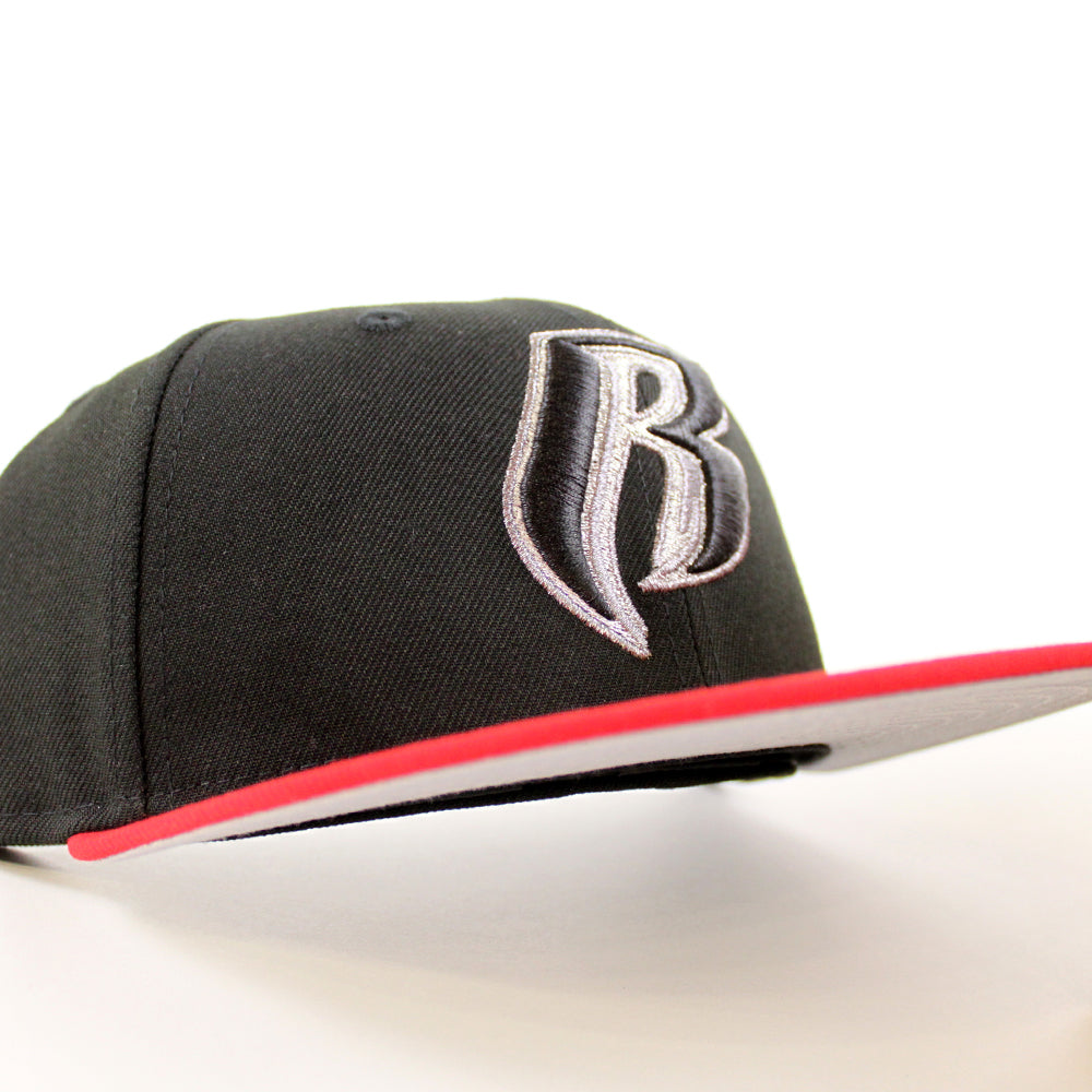 Ruff Ryders New Era 59FIFTY Fitted Hat (Black Red Gray Bottom) 7 1/2