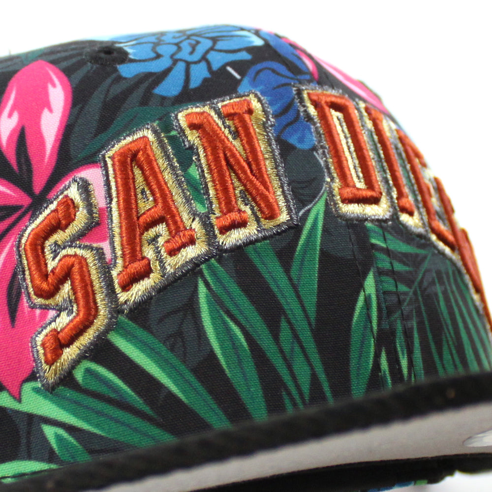 San Diego Padres New Era Teal/Hot Pink Bottom With 1992 All-Star Game Patch  On Side 59FIFTY Fitted Hat