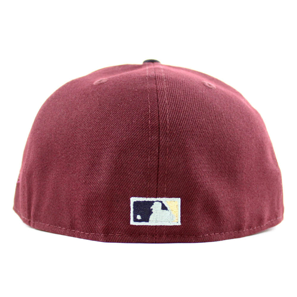 New Era 9TWENTY San Diego Padres Strapback Hat Burnt Wood Brown Pink