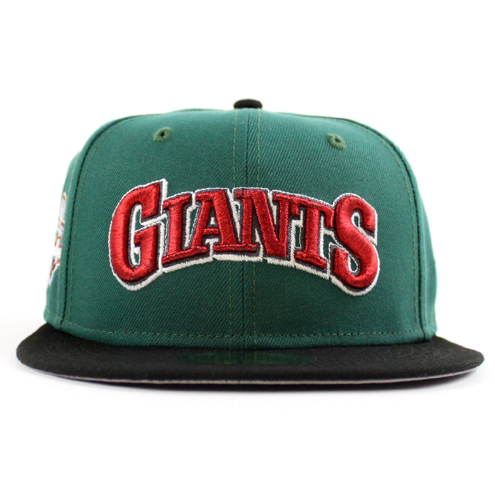San Francisco Giants Tell It Goodbye Patch New Era 59FIFTY Fitted Hat (Emerald Black Gray Under BRIM) 7 1/8