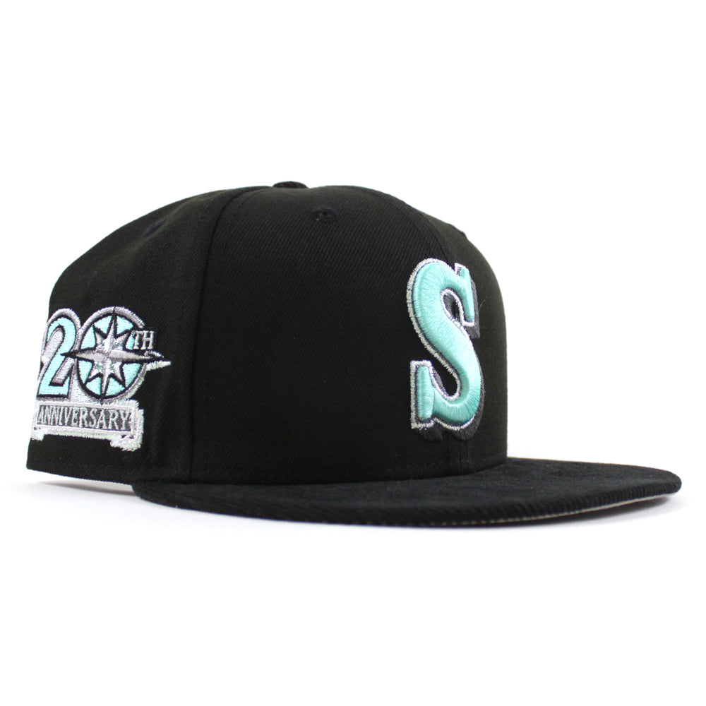 New Era New Era Mens 5950 Black on Black Seattle Mariners Hat 10047328