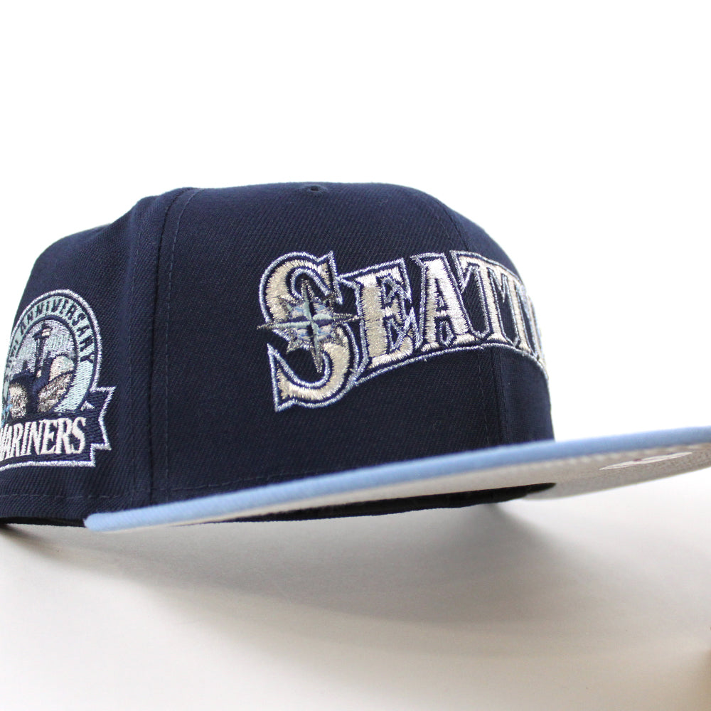 Seattle Baseball Hat Navy Alternate 30th Anniversary New Era 59FIFTY Fitted Navy / Metallic Silver | Green Forest | Snow White | Radiant Red 
