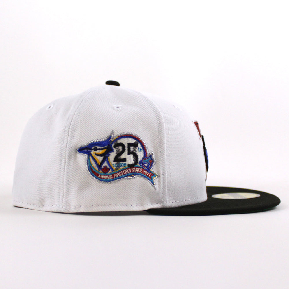 Toronto Blue Jays New Era 5950 League Basic Fitted Hat - Black/White