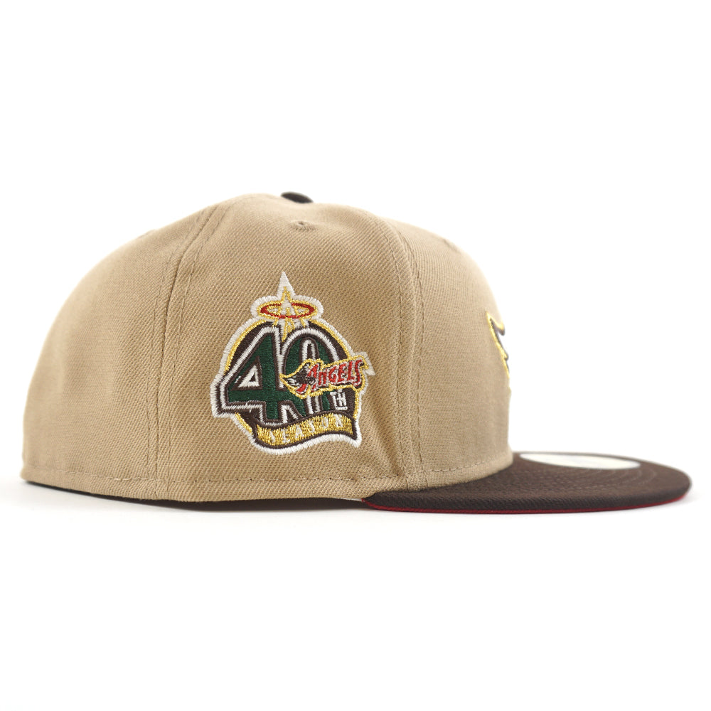 Anniversary 40th ECAPCITY Anaheim Era New Hat Year – (GITD 59Fifty Angels Fitted