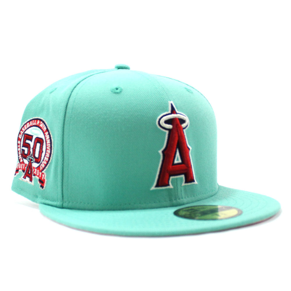 Anaheim Angels A City Connect New Era 59Fifty Fitted Hat (Chrome Black –  ECAPCITY