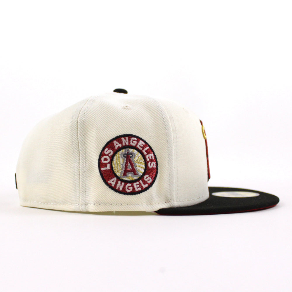 New Era Anaheim Angels Farm Team Stone Throwback Two Tone Edition 59Fifty  Fitted Hat