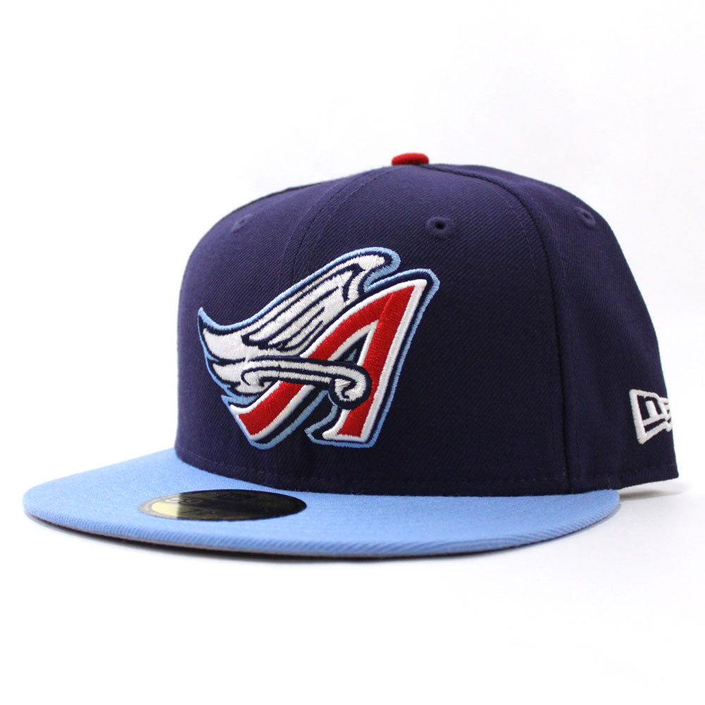 Anaheim Angels 1997-2000 light blue brim cap. No side patch. : r