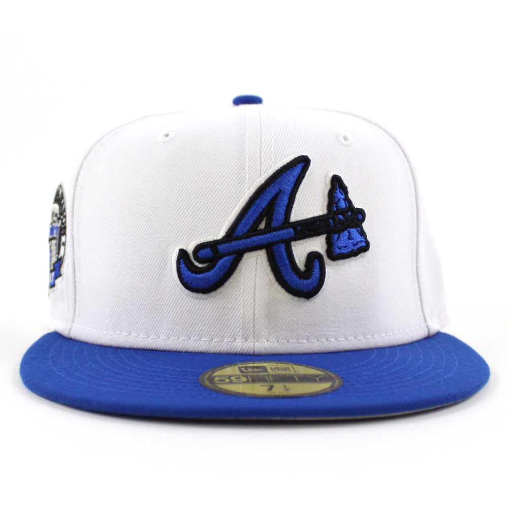 Atlanta Braves New Era Chief Noc A Homa 59Fifty Fitted Hat Powder Blue 7  1/4