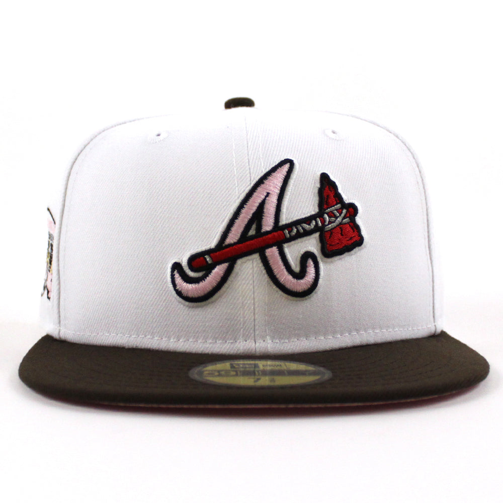 Men's Atlanta Braves New Era White/Brown 40th Anniversary in Atlanta  59FIFTY Fitted Hat