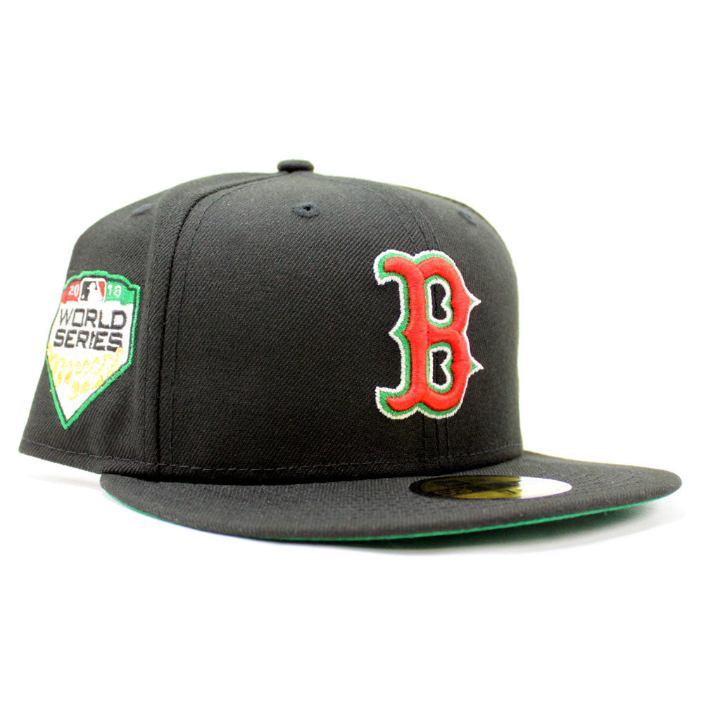 Boston Red Sox 2018 World Series New Era 59Fifty Fitted Hat Glow in t ECAPCITY