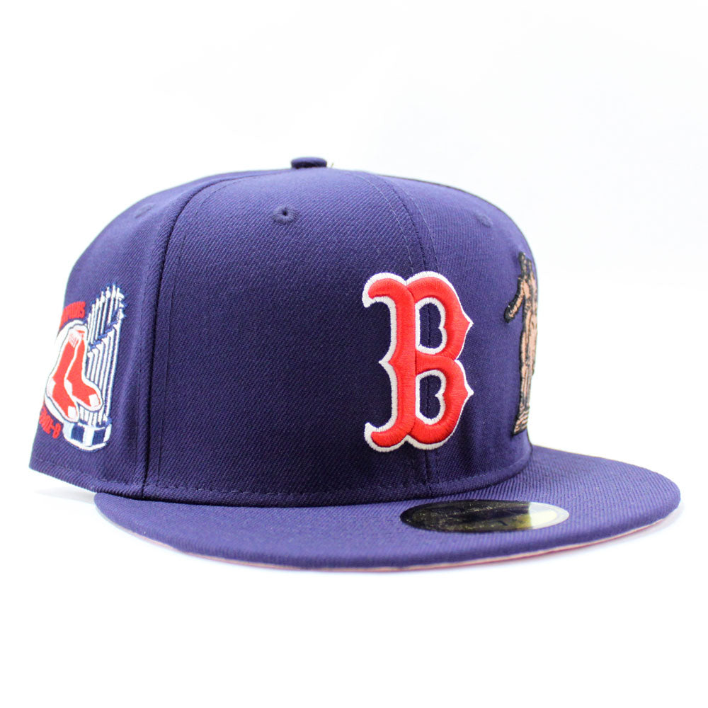 Boston Red Sox New Era 59Fifty Fitted Hat (Team Color Pink Under Brim) -  Pink Under Visor New Era 59Fifty Fitted Cap - Pink Bottom Fitteds – ECAPCITY