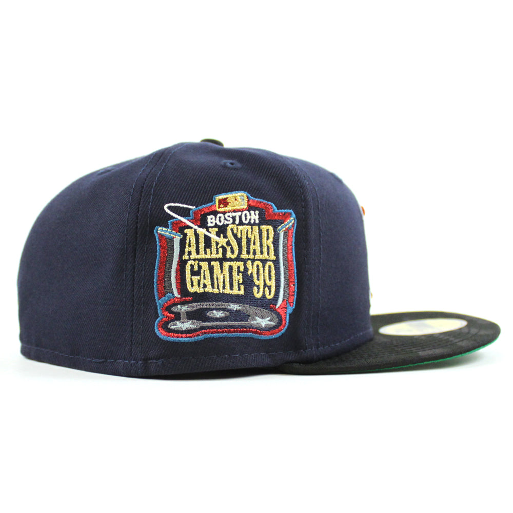 Boston Red Sox 1999 All Star Game New Era 59FIFTY Fitted Hat (Stone Black Green Under BRIM) 7 1/2