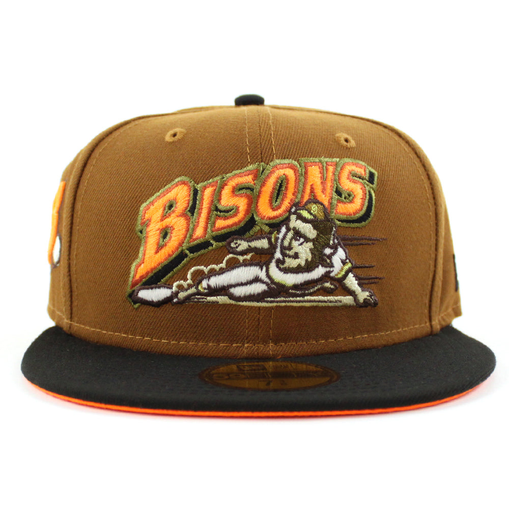 New Era x Cap City Buffalo Bisons Fitted Hats Yellow/Brown/Red 7 1/8 