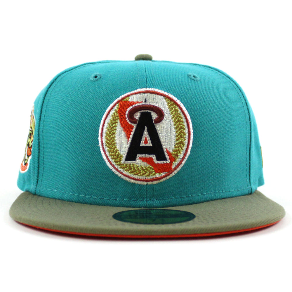 Anaheim Angels Walnut Brown 35th Anniversary Patch Pink UV 59FIFTY Fitted  Hat