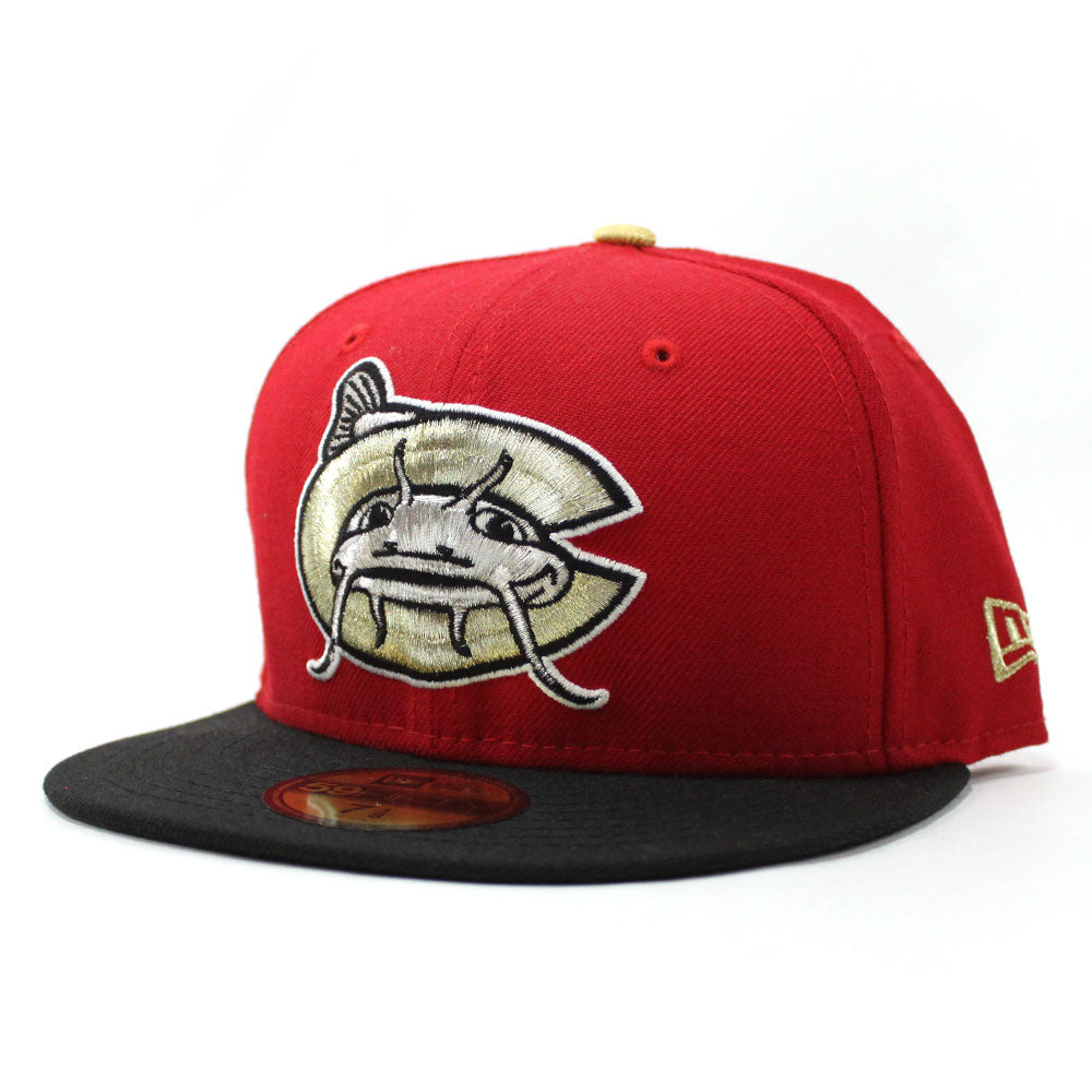 Carolina Mudcats Red New Era 5950 On-Field Cap 7 3/4