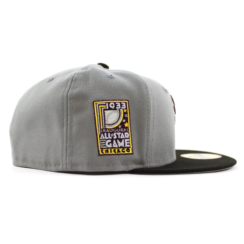 Chicago White Sox 1933 All Star Game New Era Fitted 59Fifty Hat (Misty  Black Gray Under Brim)