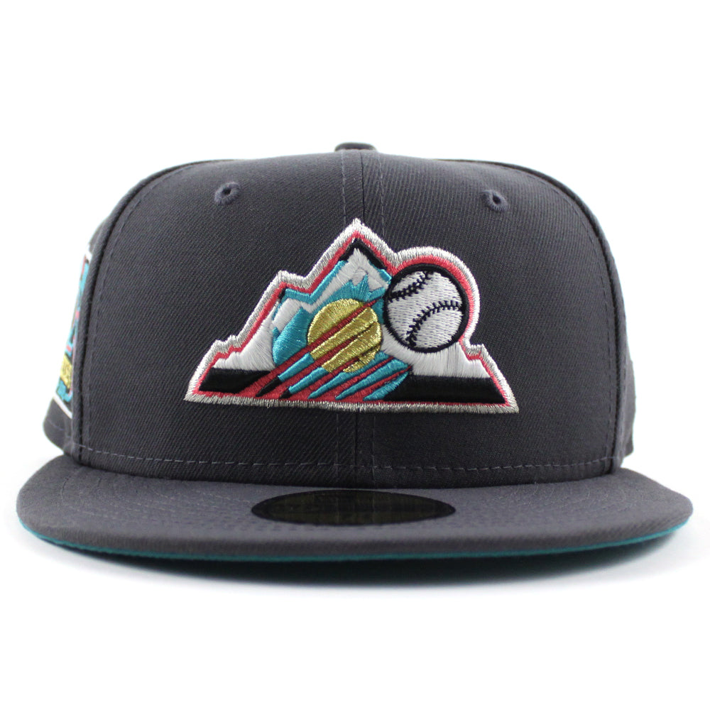 Colorado Rockies 25th Anniversary New Era 59Fifty Fitted Hat (GITD Gra ...
