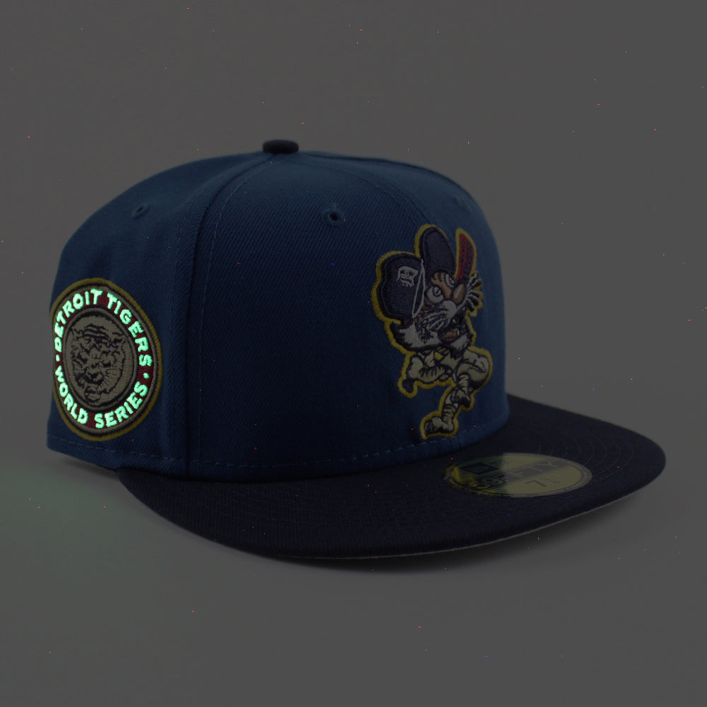 New Era Detroit Tigers Capsule Anti-Theft Collection 1968 World Series  59Fifty Fitted Hat Blue/Purple - US