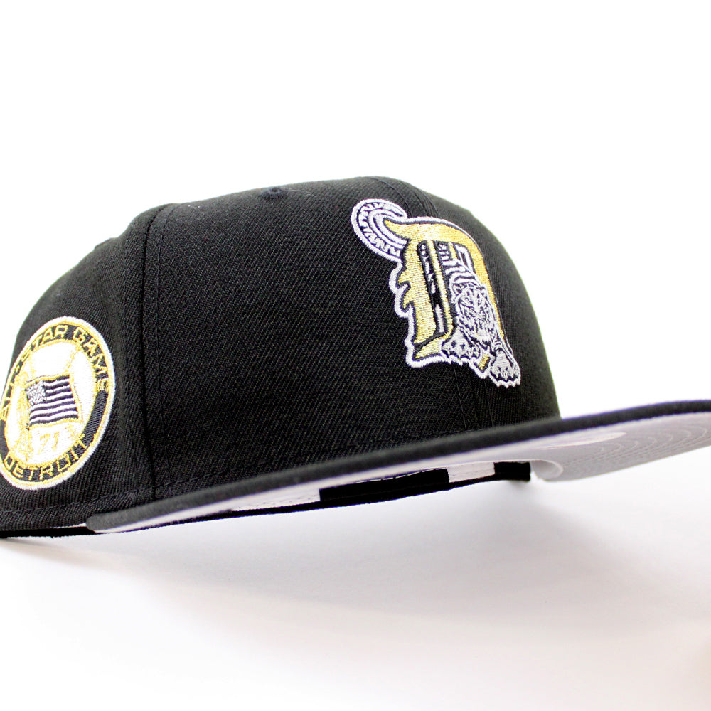 Detroit Tigers D ALL-OVER FLOCKING Navy Fitted Hat