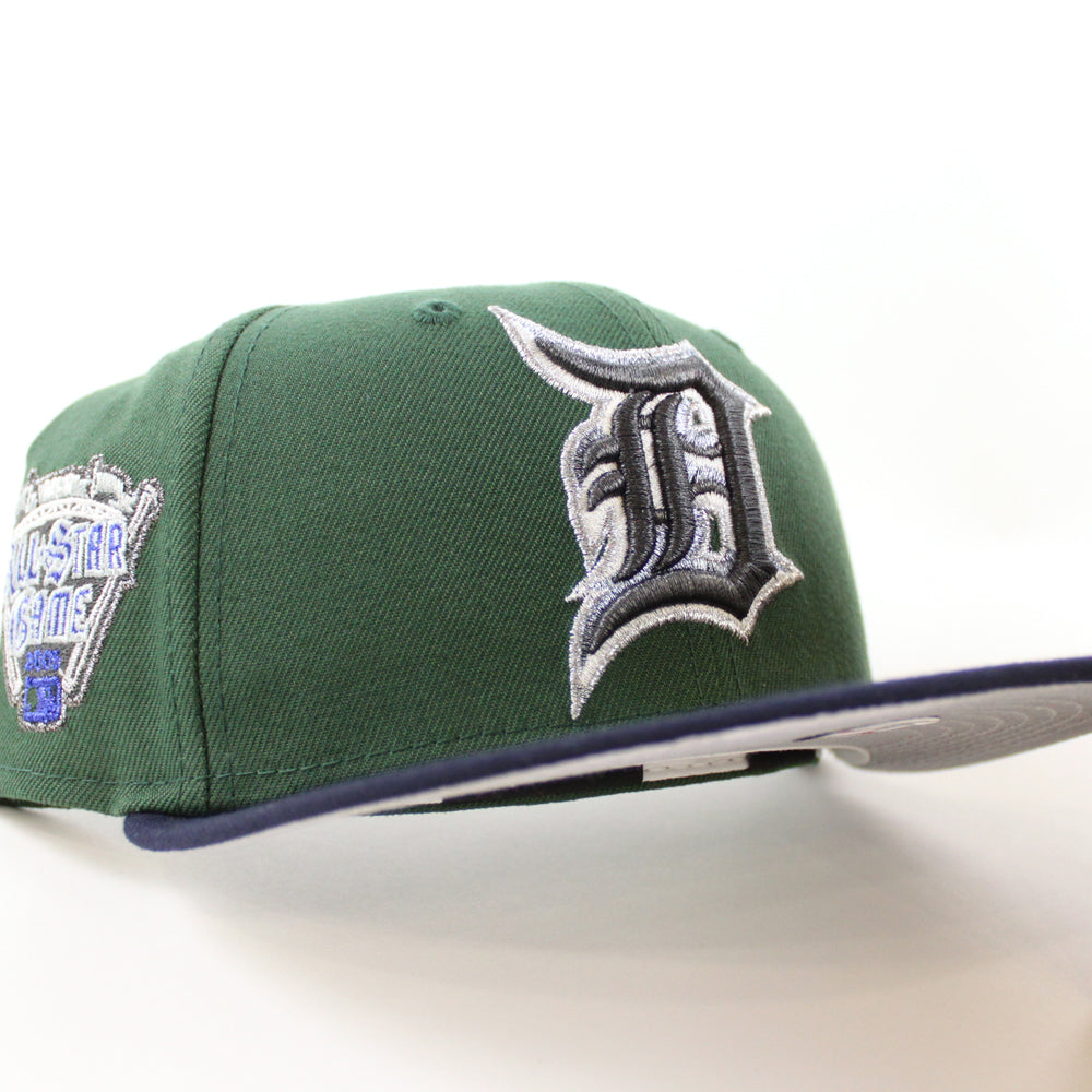 New Era 59FIFTY Detroit Tigers Fitted Hat Dark Green White