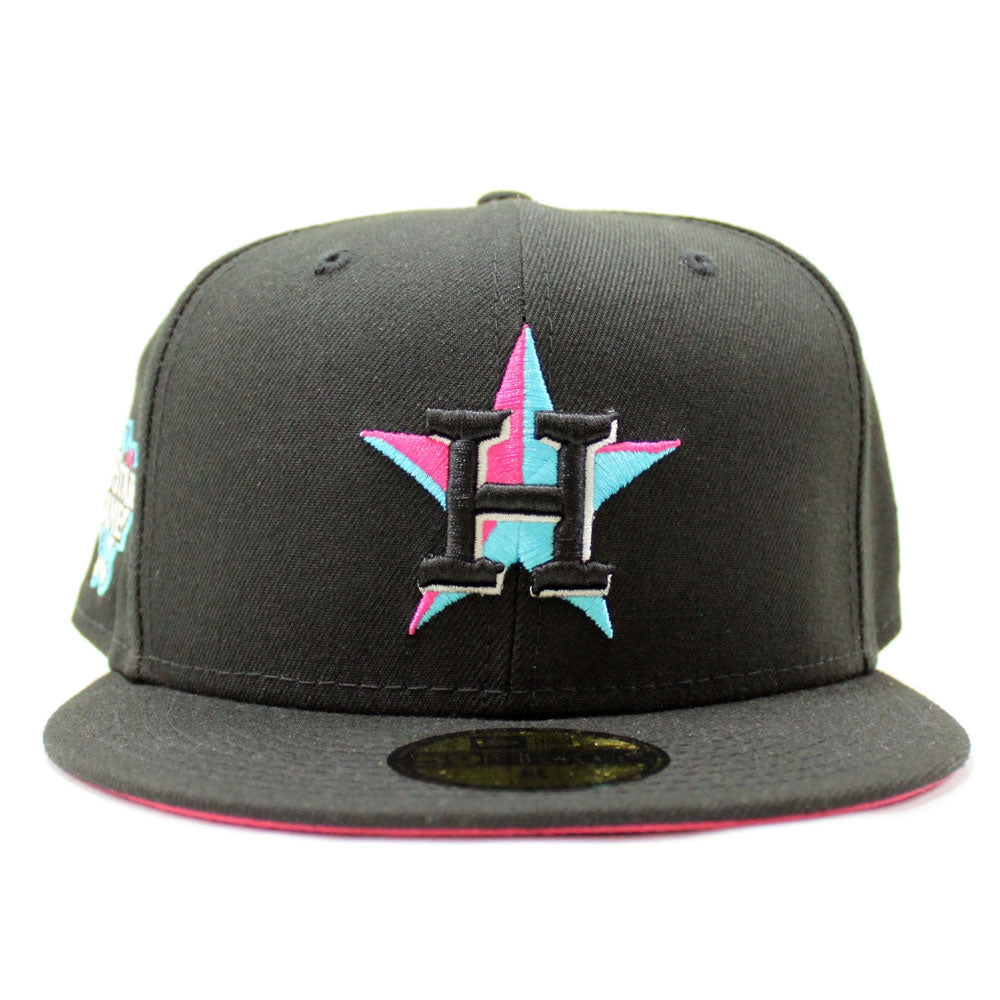 Houston Astros 2006 All-Star Game New Era 59Fifty Fitted Hat (Glow in the  Dark Black Beet Under Brim)