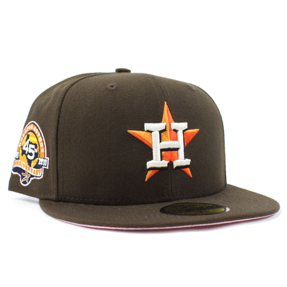 Houston Astros Brown Harvest 45th Patch Gray UV 59FIFTY Fitted Hat