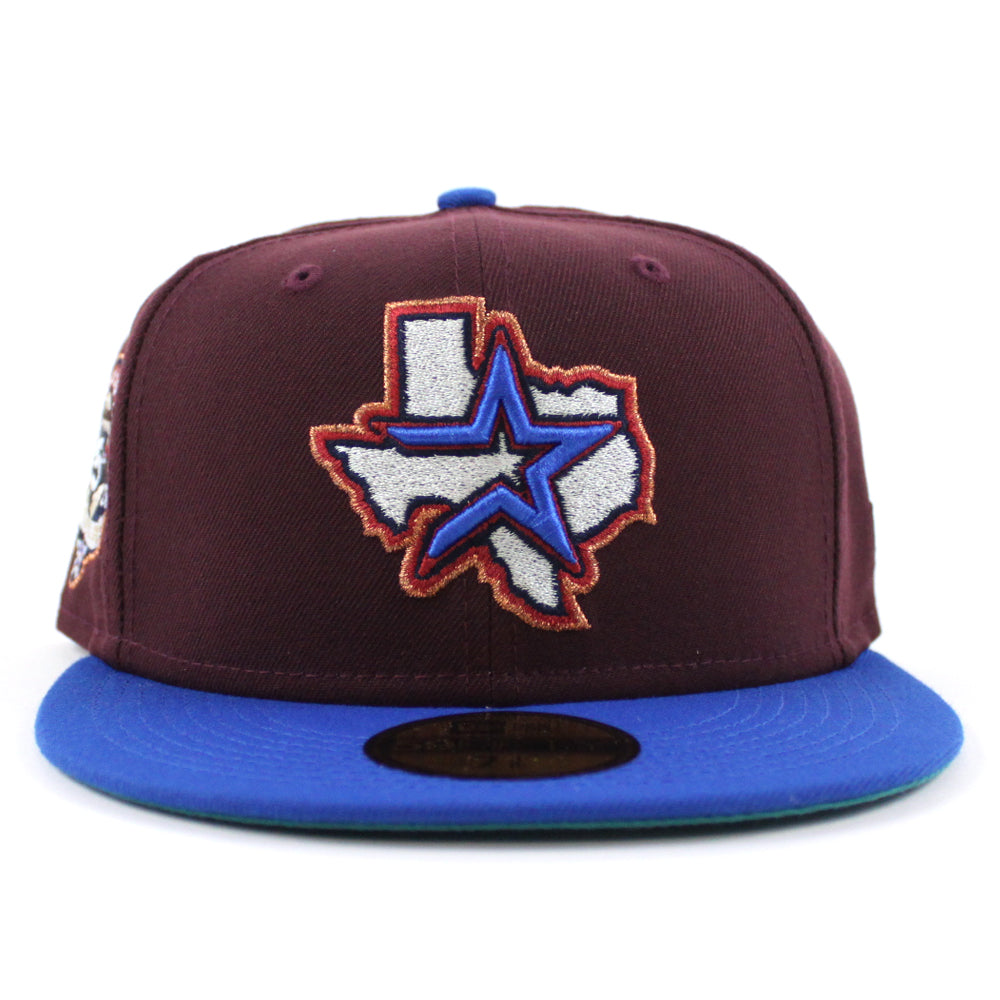 Houston Colt .45's New Era 40th Anniversary Cooperstown Collection Purple  Undervisor 59FIFTY Fitted Hat - Tan/Black