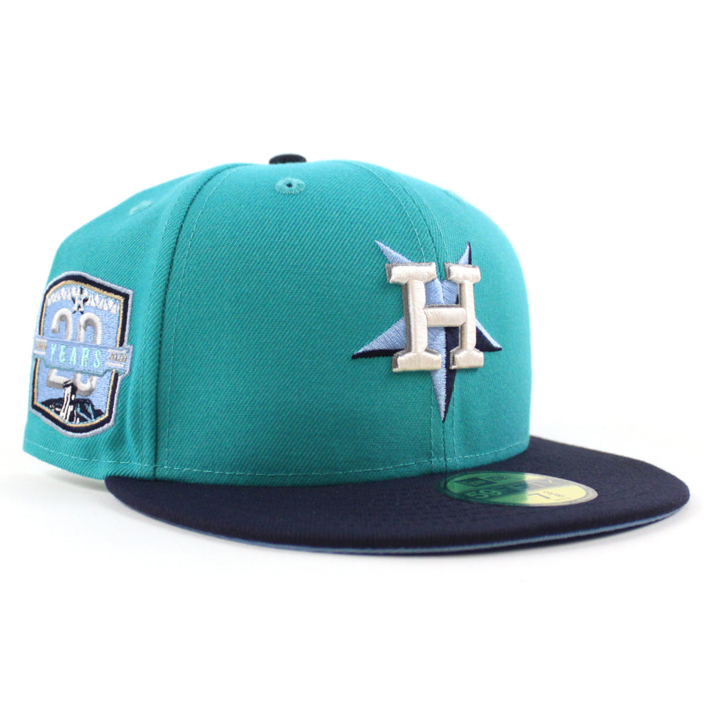 Houston Astros 20Th Anniversary New Era 59Fifty Fitted Hat (Teal Navy –  ECAPCITY
