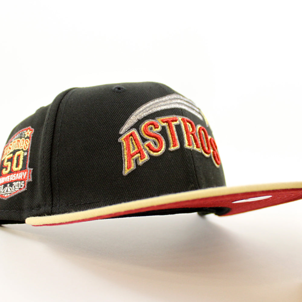 Vintage Houston Astros New Era Fitted Hat Size 6 5/8 100% WOOL USA Made  59/50