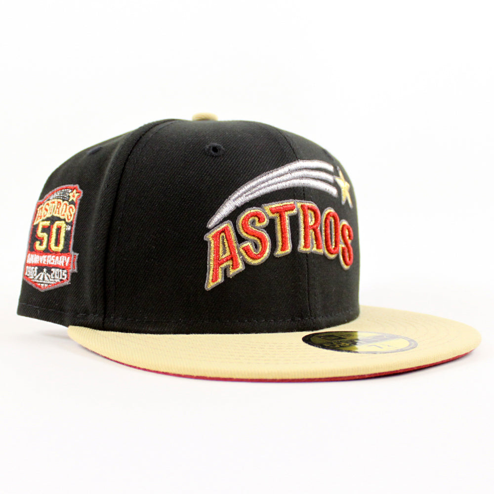 Houston Astros New Era 2005 World Series Two-Tone 59FIFTY Fitted Hat - White /Gold