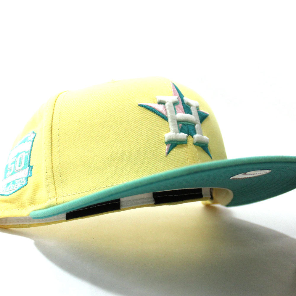 New Era Houston Astros State Fruit 59FIFTY Fitted Cap Mens Hat - Yellow